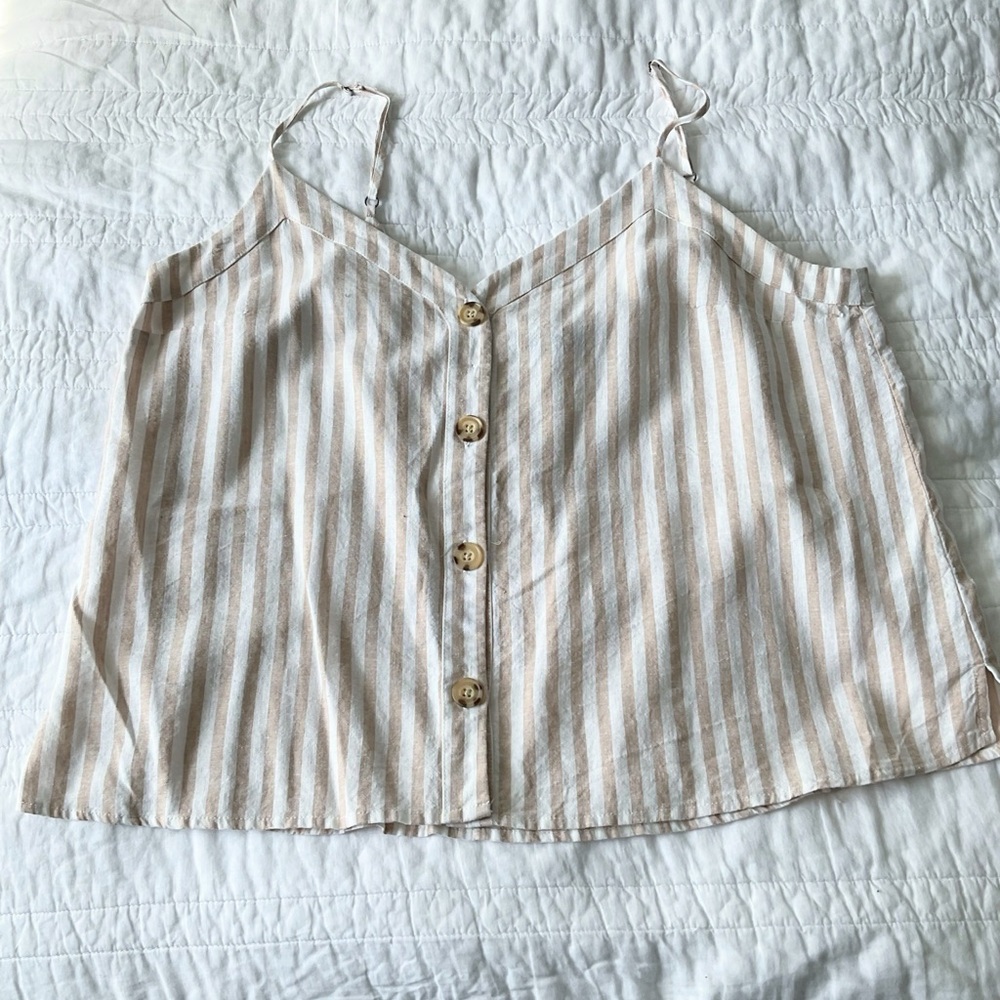 EUC Abercrombie linen tank